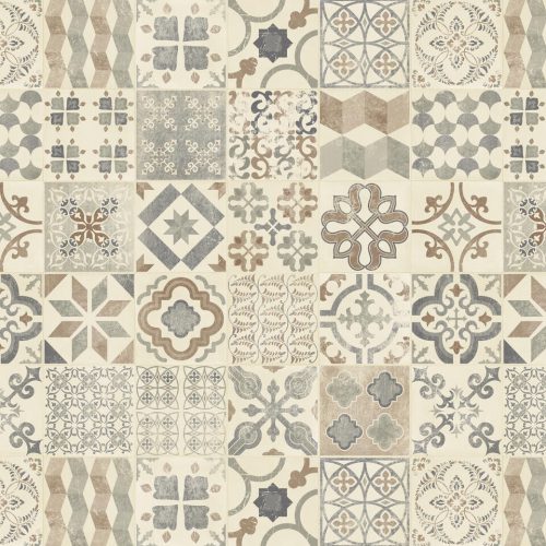 Lakossági pvc padló, Almeira szines Vintage mintával, 4 méter szélesség