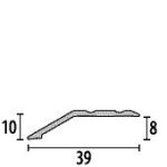 Szintkülönbséges profil max.8mm szintkülönbségre ezüst, homok - 244