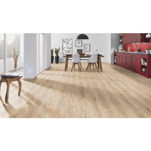 Tortilla Cashmere Oak vízálló laminált padló 8mm/Ac4/32 kopásállóság, fózolt - k469