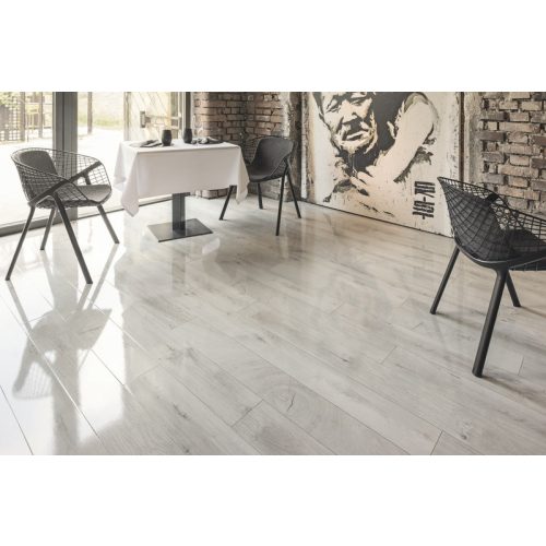 Fresco Snow magasfényű vízálló laminált padló 8mm/Ac5/33 kopásállóság, fózolt - O251