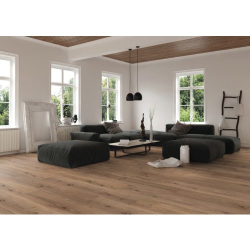 Baru Novillo tölgy vízálló fafurnér parketta 8,5mm vastag/Ac4/32 kopásállóság, fózolt - O136