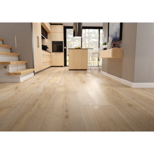 Blond Newport Oak vízálló klikkes spc/vinyl padló 6mm vastag/Ac6/34 kopásállóság - R244