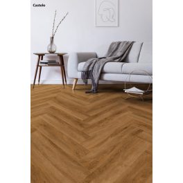   Castello halszálka Weninger klikkes spc/vinyl vízálló padló, 4mm vastag/Ac5/33 kopásállóság - jmw075s