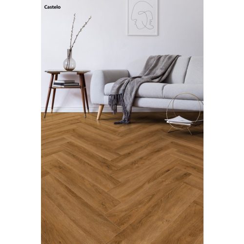 Castello halszálka Weninger klikkes spc/vinyl vízálló padló, 4mm vastag/Ac5/33 kopásállóság - jmw075s