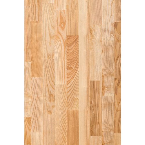 Kőris Rustic 3 sávos Graboplast 13,5 mm vastag szalagparketta, lakkozott felület