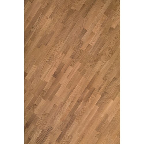 Tölgy Natúr Befag 3 sávos 14mm vastag szalagparketta, lakkozott felület