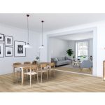 Crema Cordoba tölgy vízálló laminált padló 8mm/Ac5/33 kopásállóság, fózolt - K2241