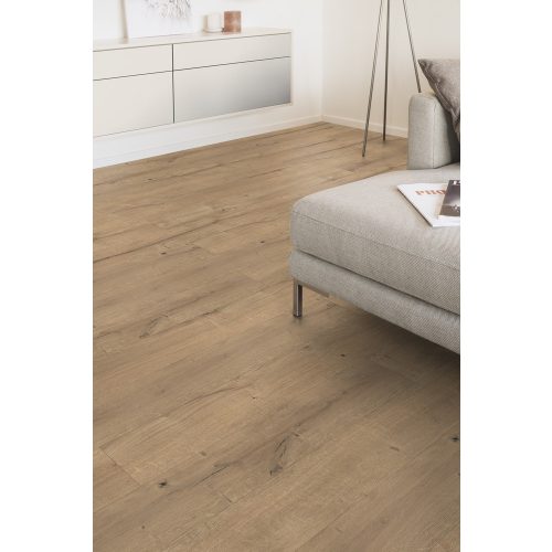 Zermatt Liskamm tölgy vízálló laminált padló 7mm/Ac5/33 kopásállóság, fózolt, széles panel - K2415